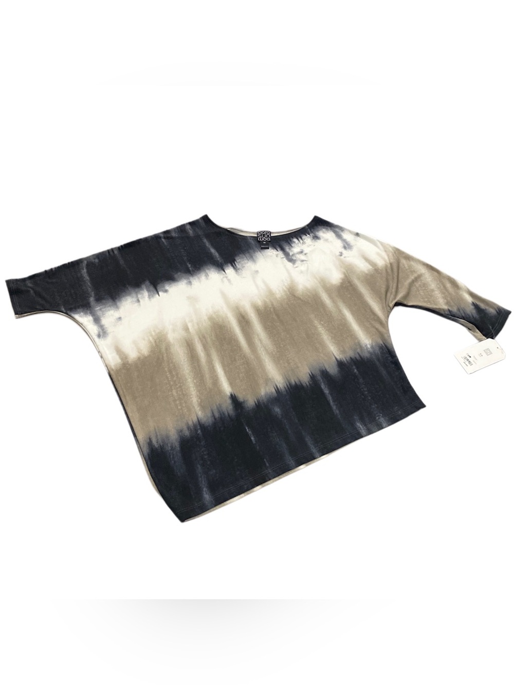 NEW Clara Sunwoo Ombre Tie Dye Print Angled Hem Top XS